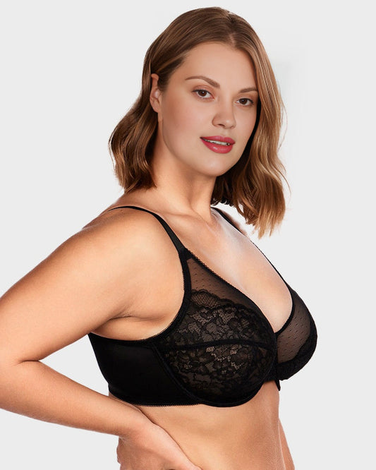 Petal Lace Minimizer Bra for Summer