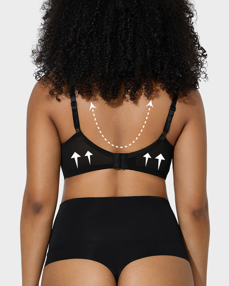 Elegant Full Coverage Lace Minimizer Bra