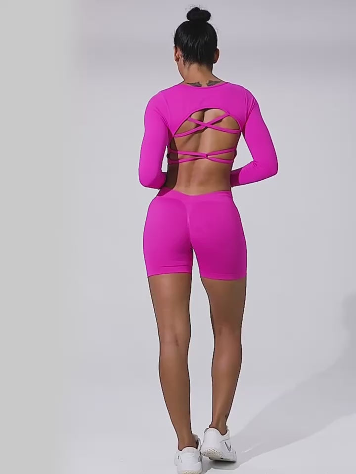 V-Back Sculpt Scrunch Bum Leggings
