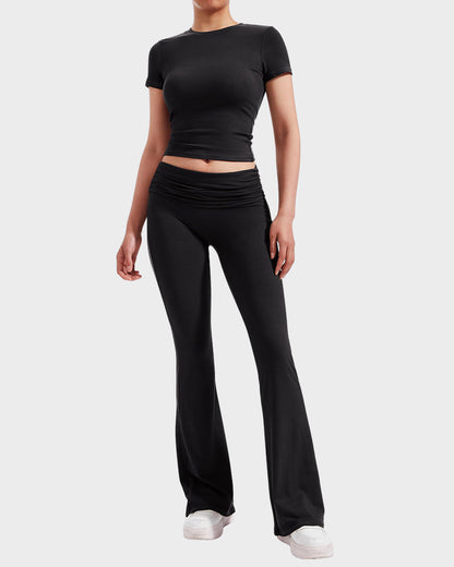 Comfort 2-Piece Tops & Flare Pants Lounge Set