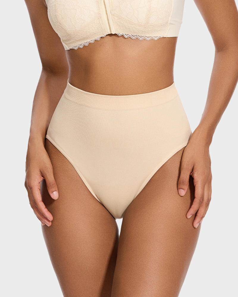 Mid-Waist Tummy Support Brief Panty