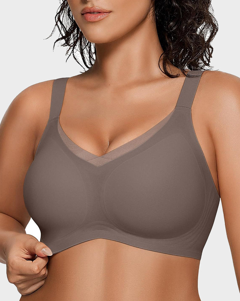 Supportive V-Mesh Wireless Bra