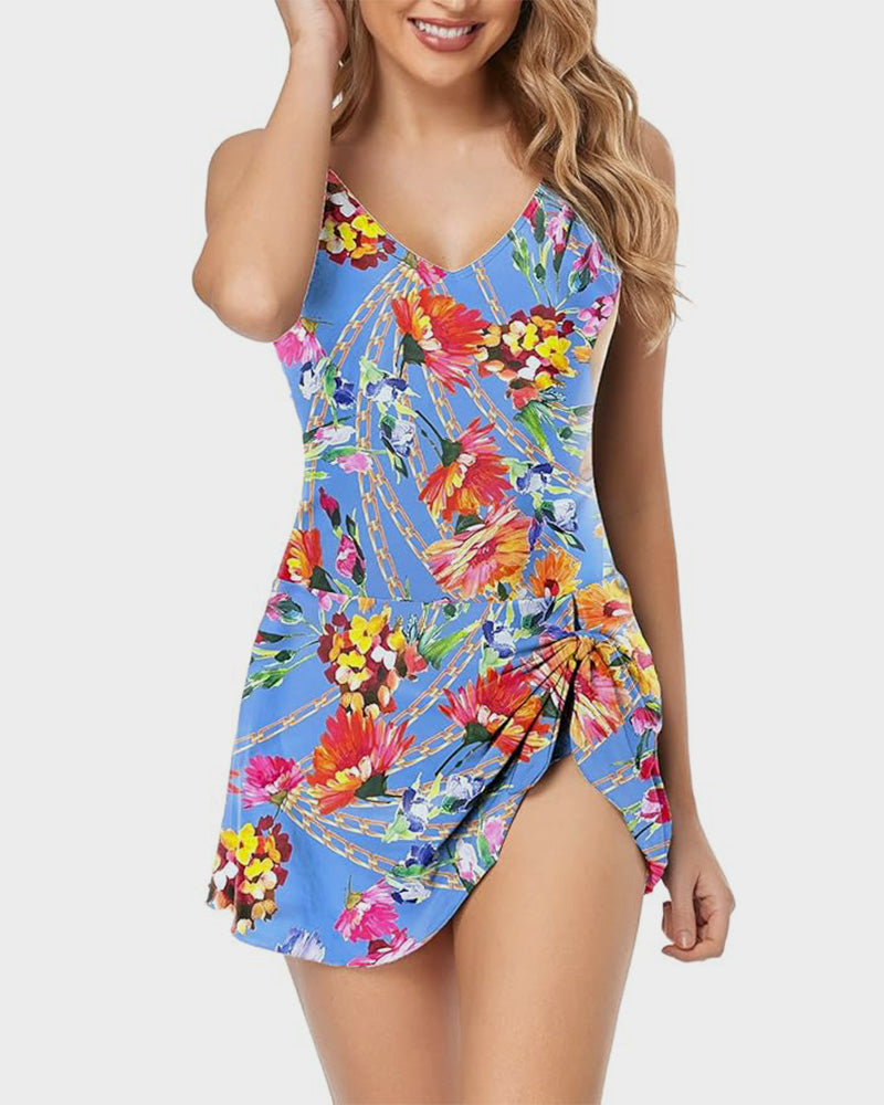 Chic Curve-Hugging Tummy Control Swimsuit