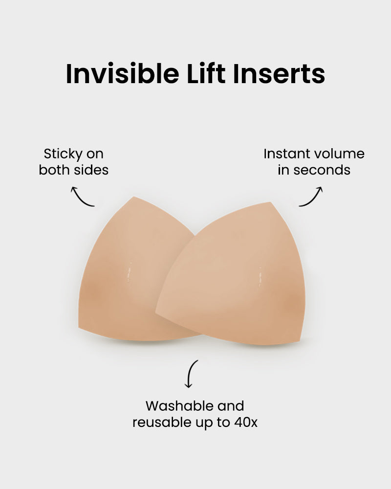 Invisible Adhesive Lift Inserts for Cleavage