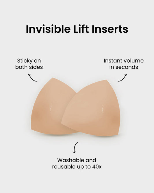 Invisible Adhesive Lift Inserts for Cleavage