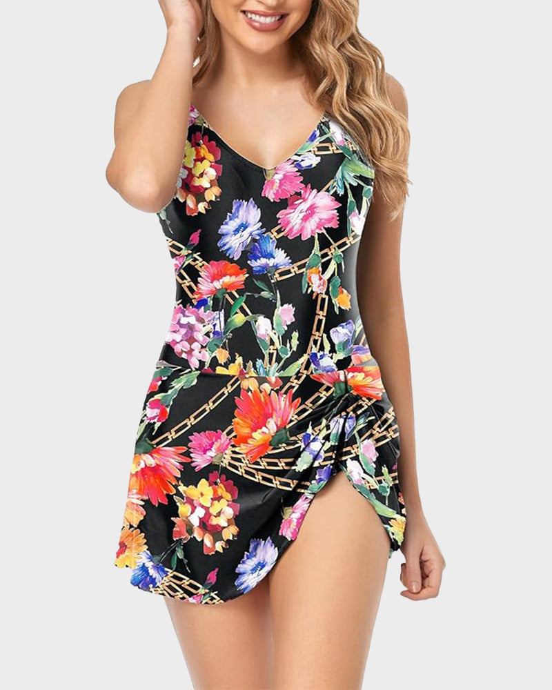 Chic Curve-Hugging Tummy Control Swimsuit