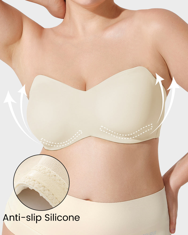 Day Comfort Non-Slip Convertible Bandeau Bra