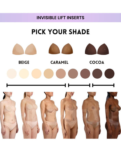 Invisible Adhesive Lift Inserts for Cleavage