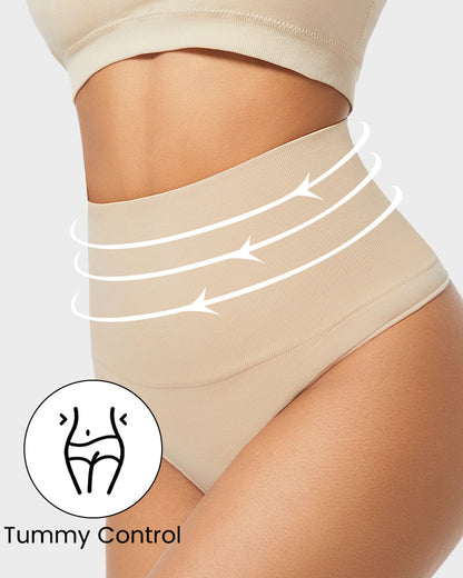 Ultra High-Waist Seamless Tummy Support Thong