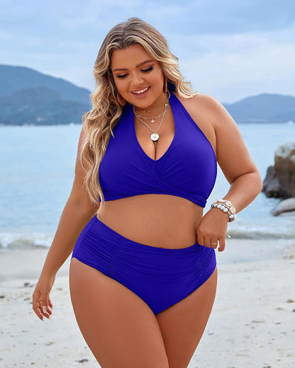 Elegant Tummy Control High-Waist Bikini