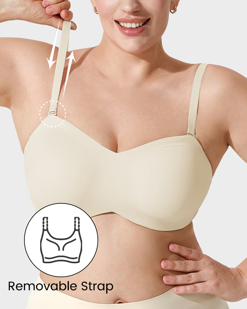 Day Comfort Non-Slip Convertible Bandeau Bra