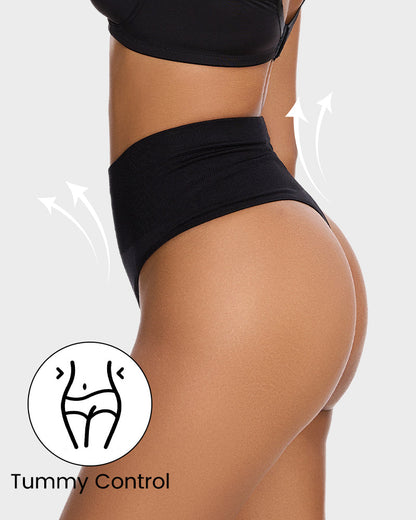 Mid-Waist Tummy Support Thong Panty