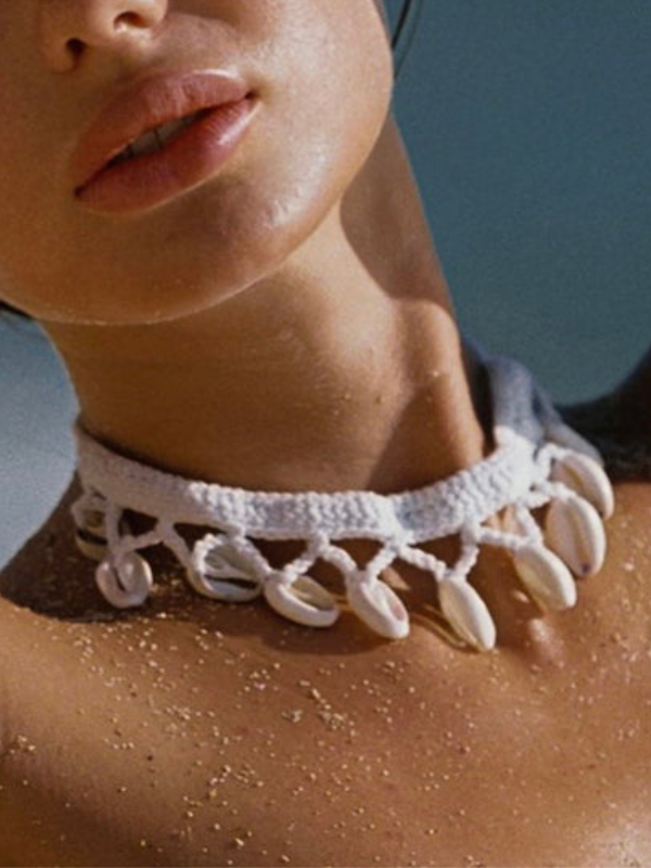 Handmade Short Shell Choker Necklace