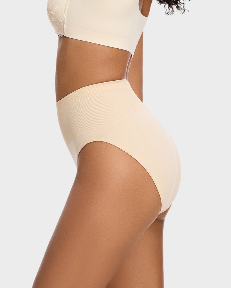 Mid-Waist Tummy Support Brief Panty