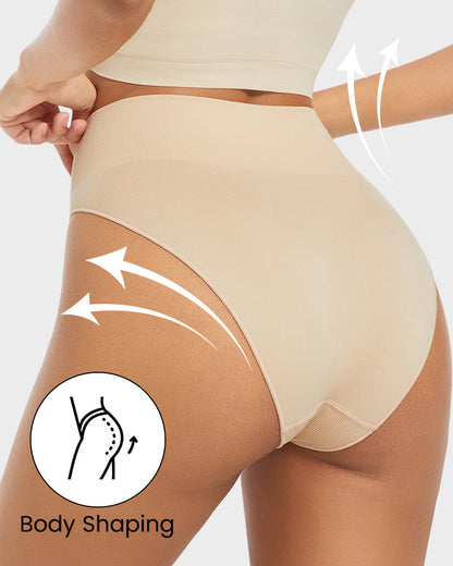 Seamless High Waist Tummy Support Brief Panty