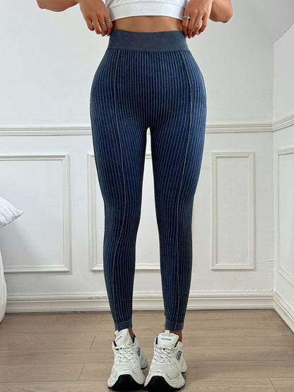 Ribbed V-Waist Scrunch High-waisted Bum Leggings