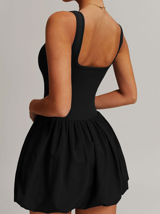 GraceFlow Backless Pleated Tennis Dress