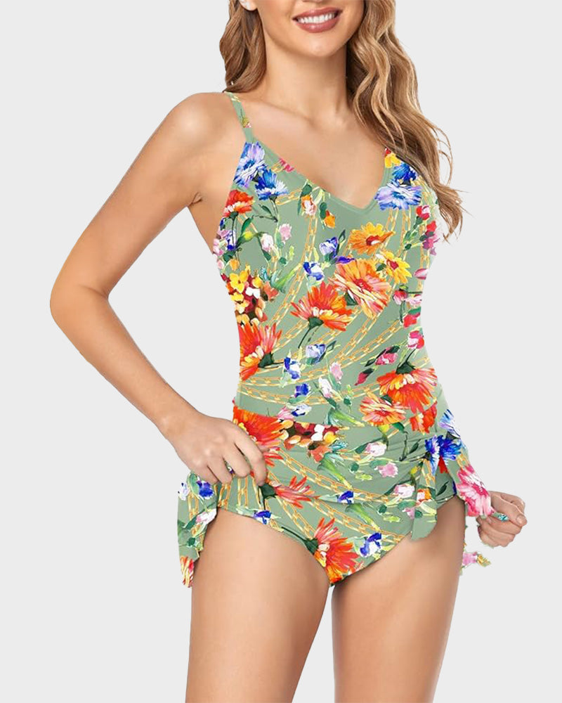 Chic Curve-Hugging Tummy Control Swimsuit