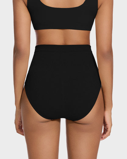 Mid-Waist Tummy Support Brief Panty