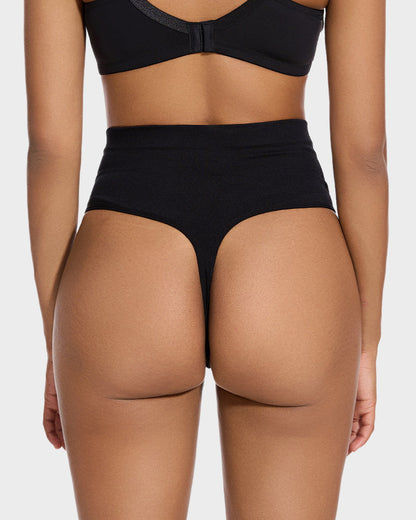 Mid-Waist Tummy Support Thong Panty
