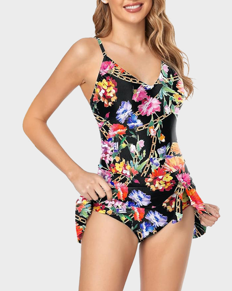 Chic Curve-Hugging Tummy Control Swimsuit