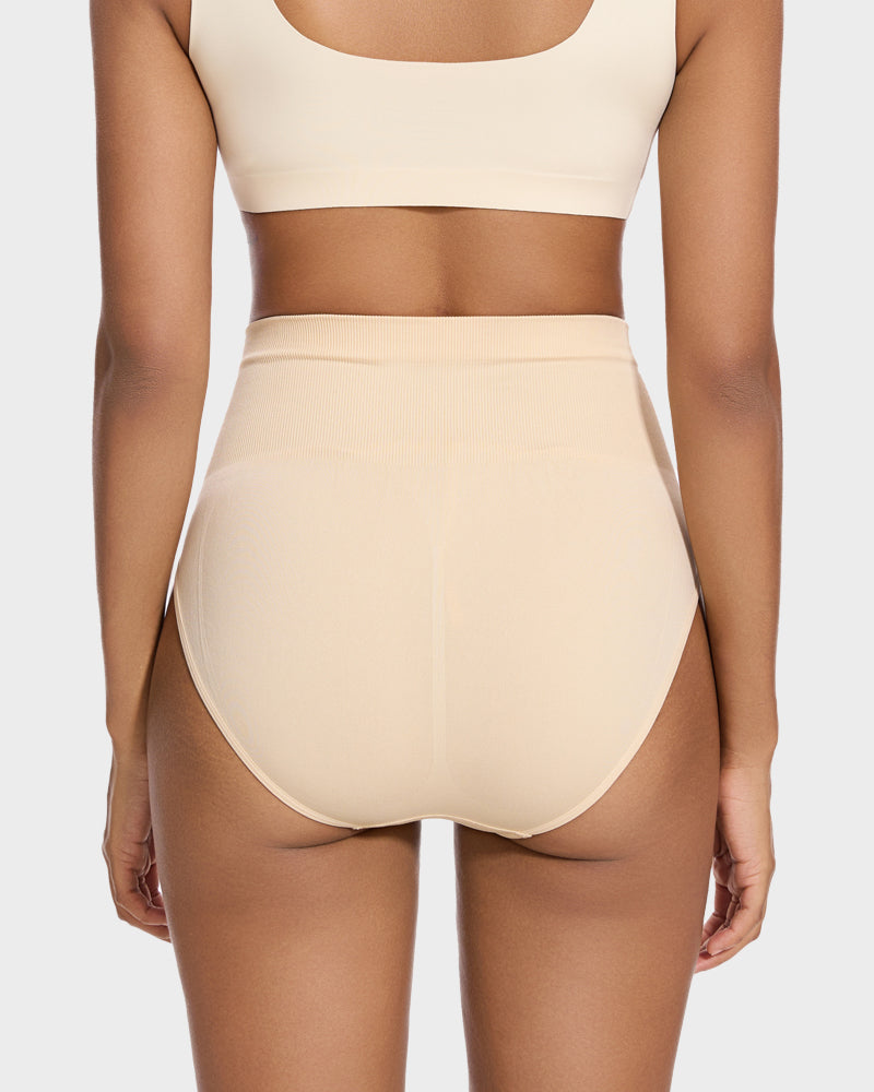 Mid-Waist Tummy Support Brief Panty