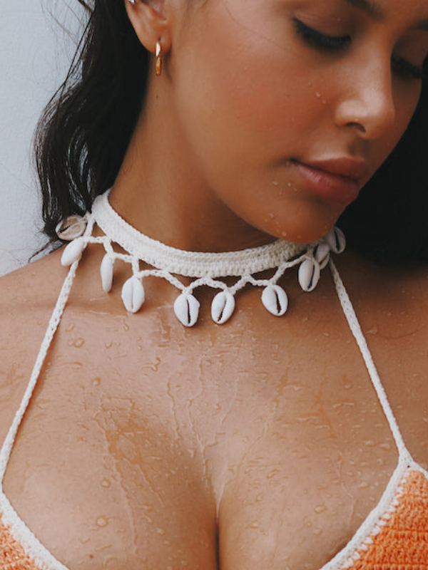 Handmade Short Shell Choker Necklace