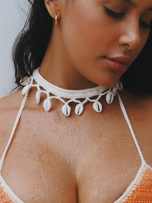 Handmade Short Shell Choker Necklace
