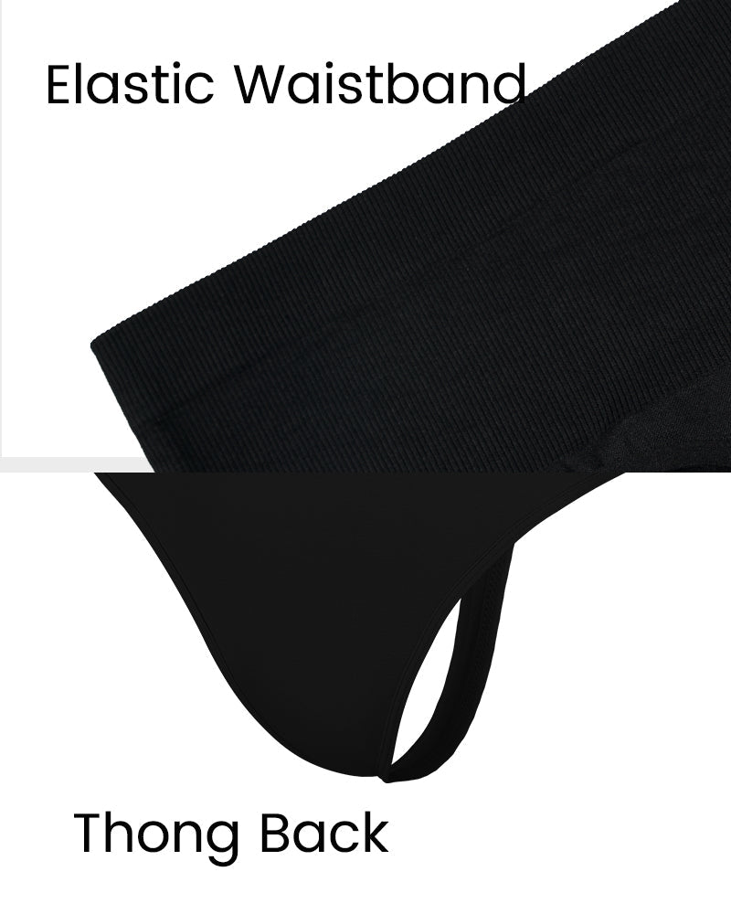 Mid-Waist Tummy Support Thong Panty