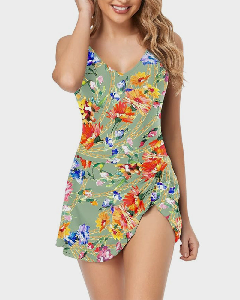Chic Curve-Hugging Tummy Control Swimsuit