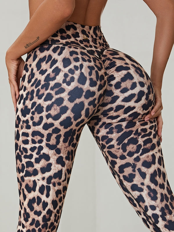 Wild Leopard Scrunch Bum Body Fit Leggings