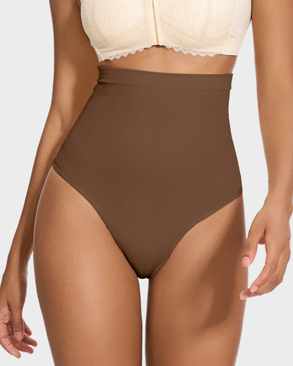 High Waist Tummy Support Thong Panty