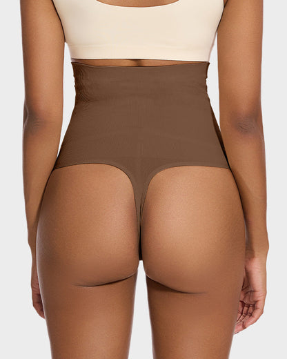 High Waist Tummy Support Thong Panty