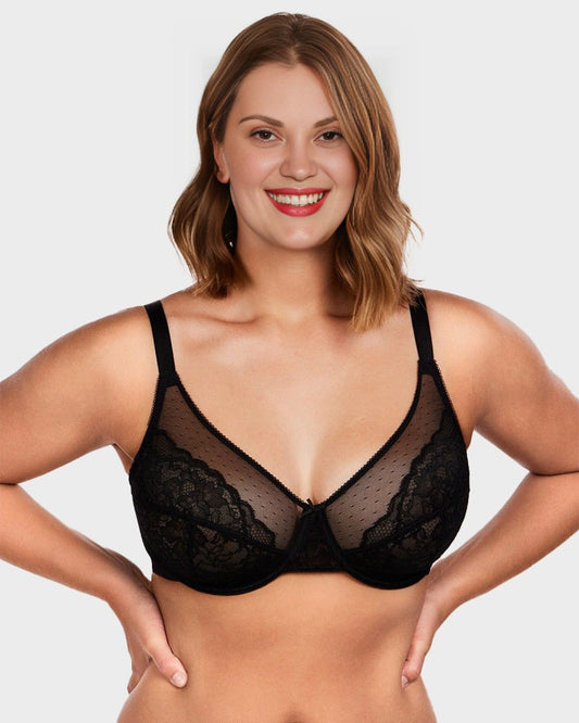 Petal Lace Minimizer Bra for Summer