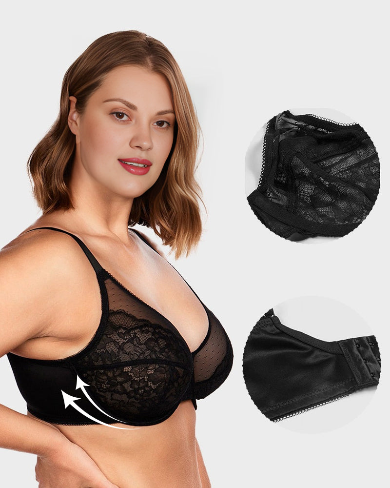 Petal Lace Minimizer Bra for Summer