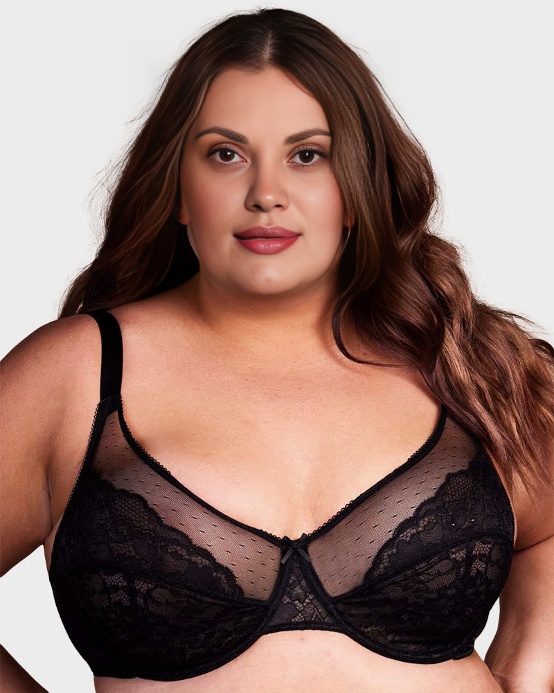 Petal Lace Minimizer Bra for Summer