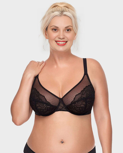 Petal Lace Minimizer Bra for Summer