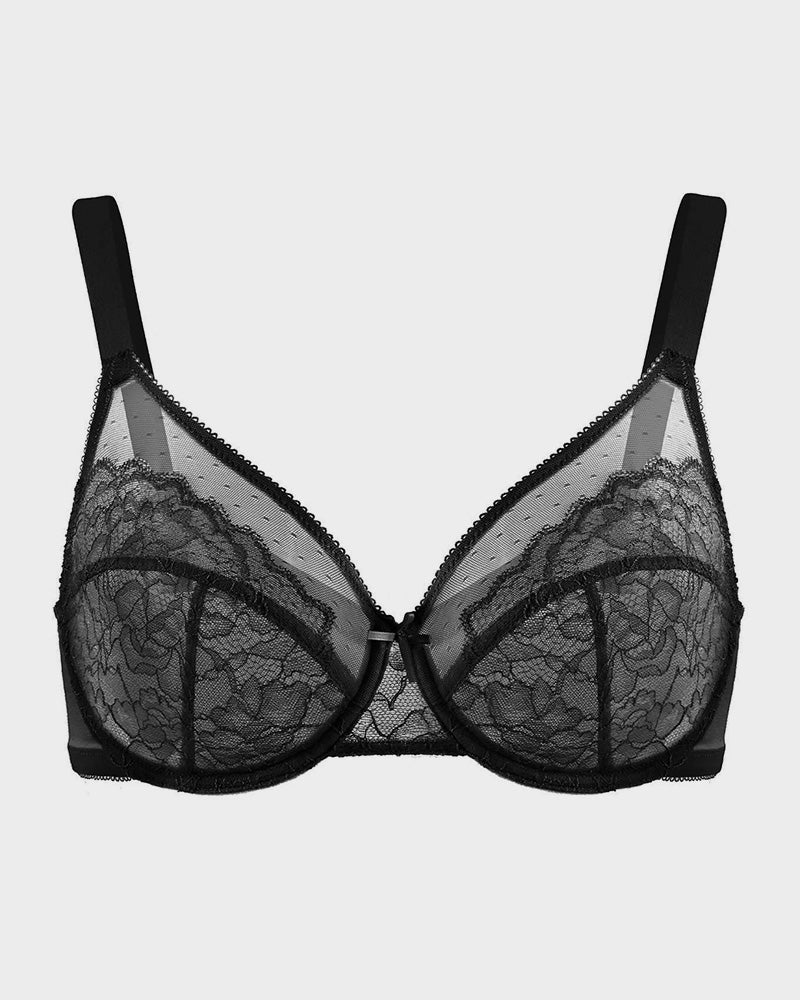 Petal Lace Minimizer Bra for Summer