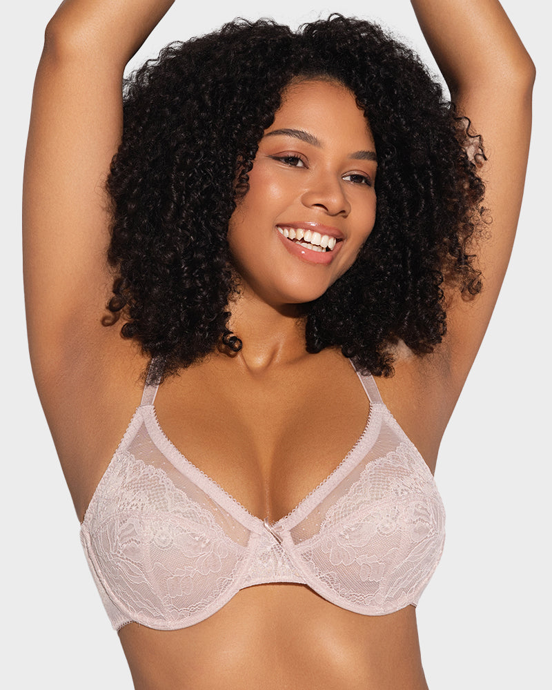 Petal Lace Minimizer Bra for Summer