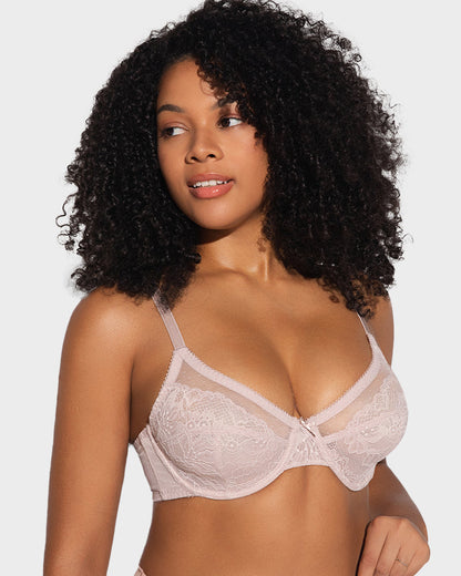 Petal Lace Minimizer Bra for Summer