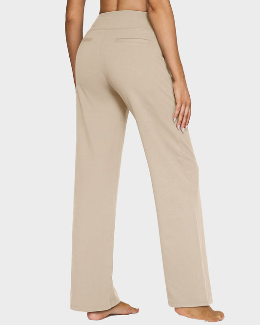 High-Waist Business Wide-Leg Yoga Pants