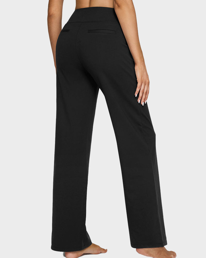 High-Waist Business Wide-Leg Yoga Pants