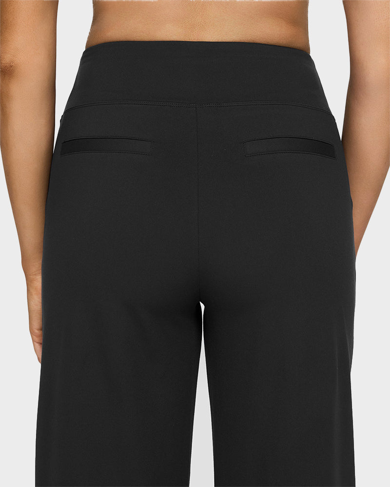 High-Waist Business Wide-Leg Yoga Pants