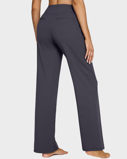 High-Waist Business Wide-Leg Yoga Pants