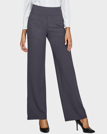 High-Waist Business Wide-Leg Yoga Pants