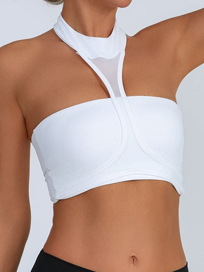 Sexy Mesh Backless Sports Bra