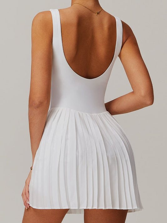 Chic Backless 2 In 1 Yoga Dress
