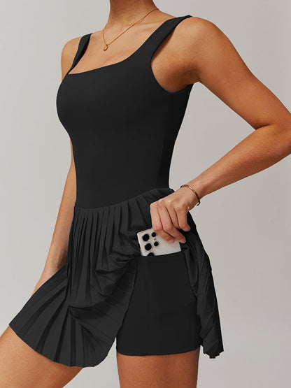 Chic Backless 2 In 1 Yoga Dress