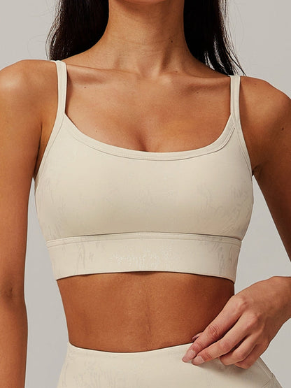 Hot Stamping Print Sports Bras