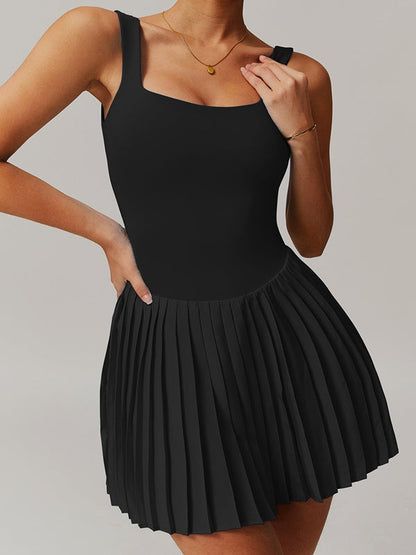 Chic Backless 2 In 1 Yoga Dress